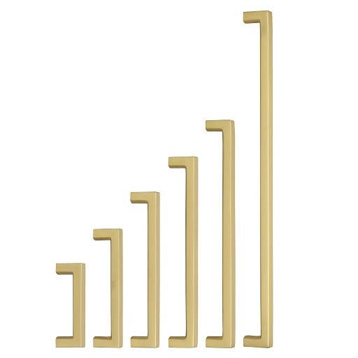 Omnia 9022 Ultima IV Modern Cabinet Pull, Solid Brass, 5/8" Width