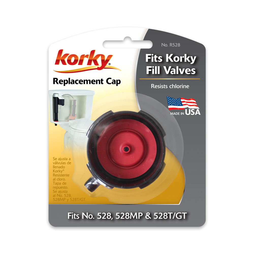Korky R528 Replacement Cap Assembly for Toilet Fill Valve