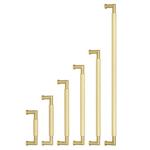 Omnia 9058 Ultima IV Modern Cabinet Pull, Solid Brass, 5/8" Width
