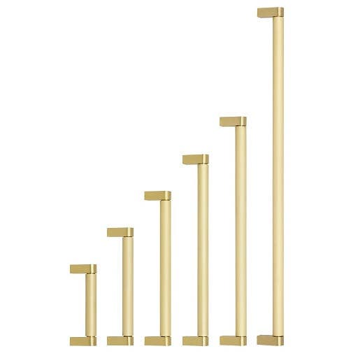 Omnia 9060 Ultima IV Modern Cabinet Pull, Solid Brass, 5/8" Width