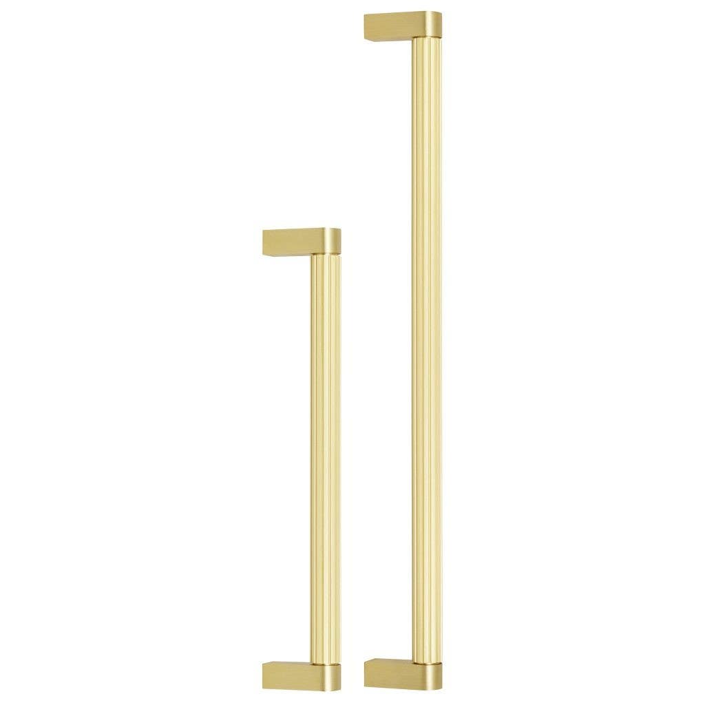 Omnia 9061P Ultima IV Grooved Modern Appliance/Door Pull, Solid Brass, 7/8" Width