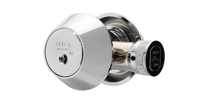 Abloy Sentry ME15 Tubular Deadbolt, Keying Platform-Protec, Double Cylinder, Bright Chrome