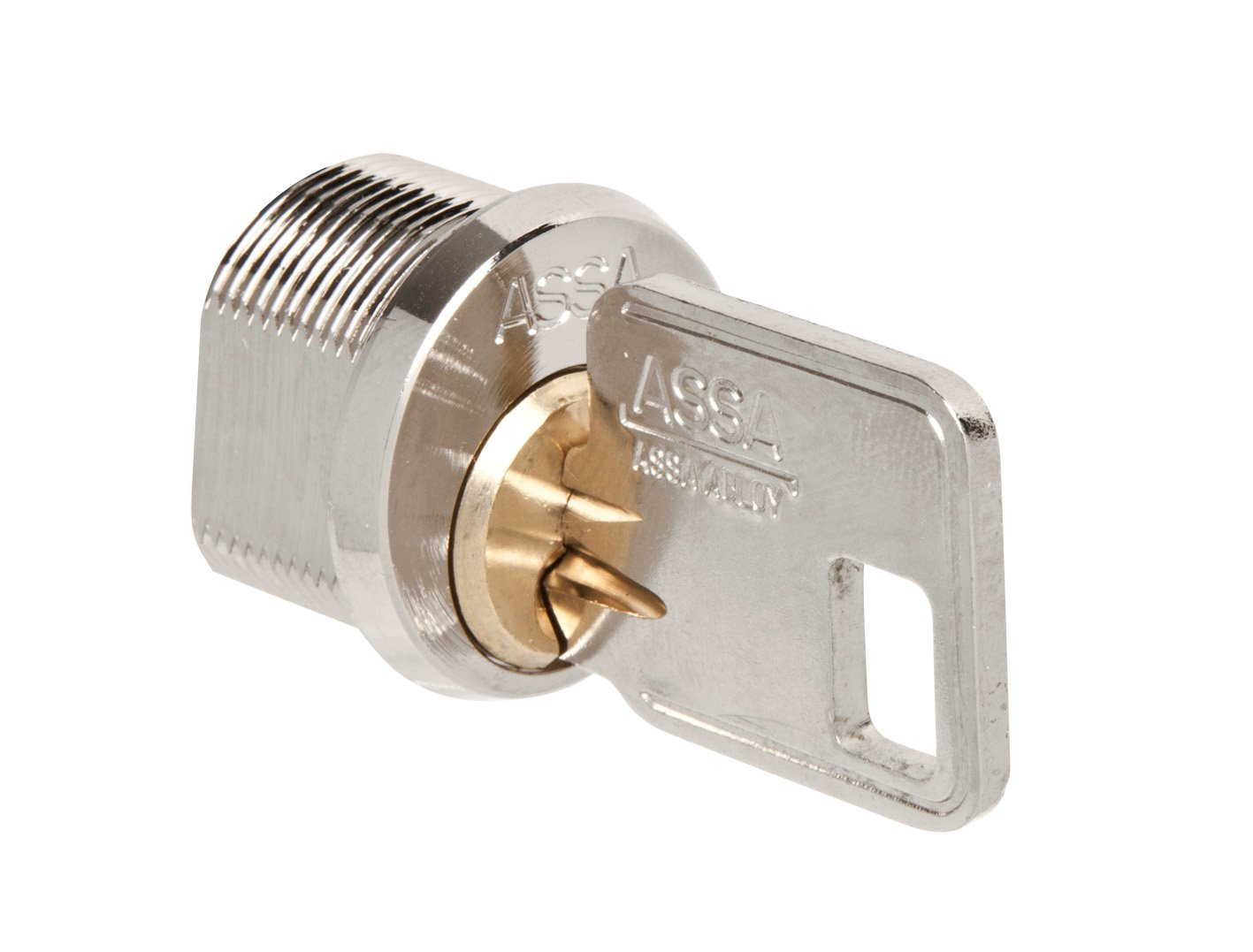 Abloy Sentry US_490064000002 1451 Cam Lock w/ 2 Keys, Finish-Bright Nickel