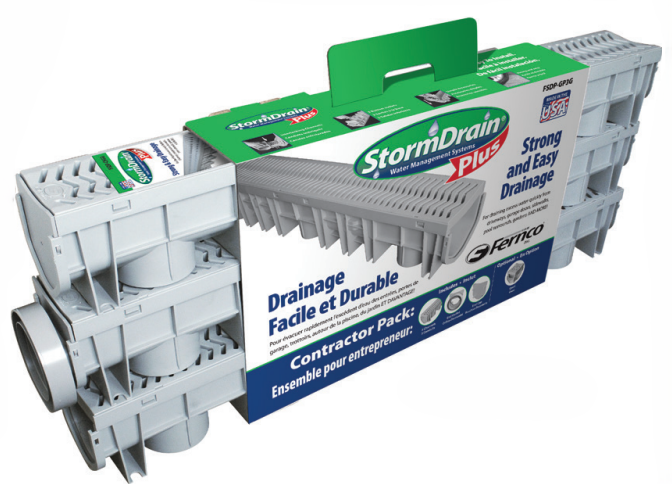 Fernco FSDP-GP3G Storm Drain Garage Pack, 3pc.
