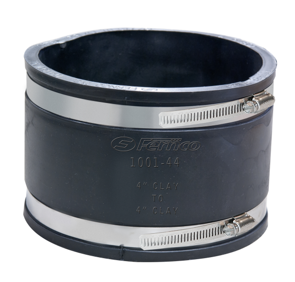 Fernco P1001-44 4" Clay to Clay Pipe Coupling