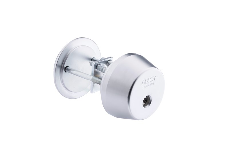 Abloy Sentry CY060C Outer Cylinder w/ Blank Plate For Solid Door, Keying Platform-Classic, Bright Chrome