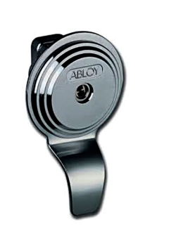 Abloy Sentry CYL053 Cliq 1X Cylinder For Rim Lock, w/o Keys, Finnish-Type, Bright Chrome