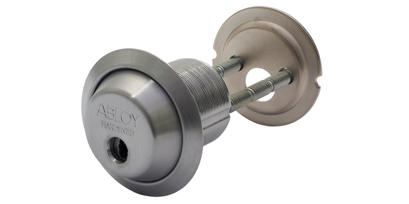 Abloy Sentry CYL403 Cliq 1-1/4" Mortise Cylinder w/o Keys, Brushed Chrome