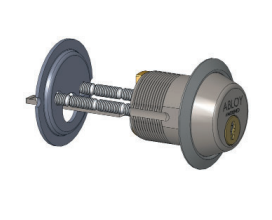 Abloy Sentry CYLP406 Cliq Cylinder w/o Keys w/ Dust Cover, Schlage KIK/KIL Retro-Fit, Satin Chrome