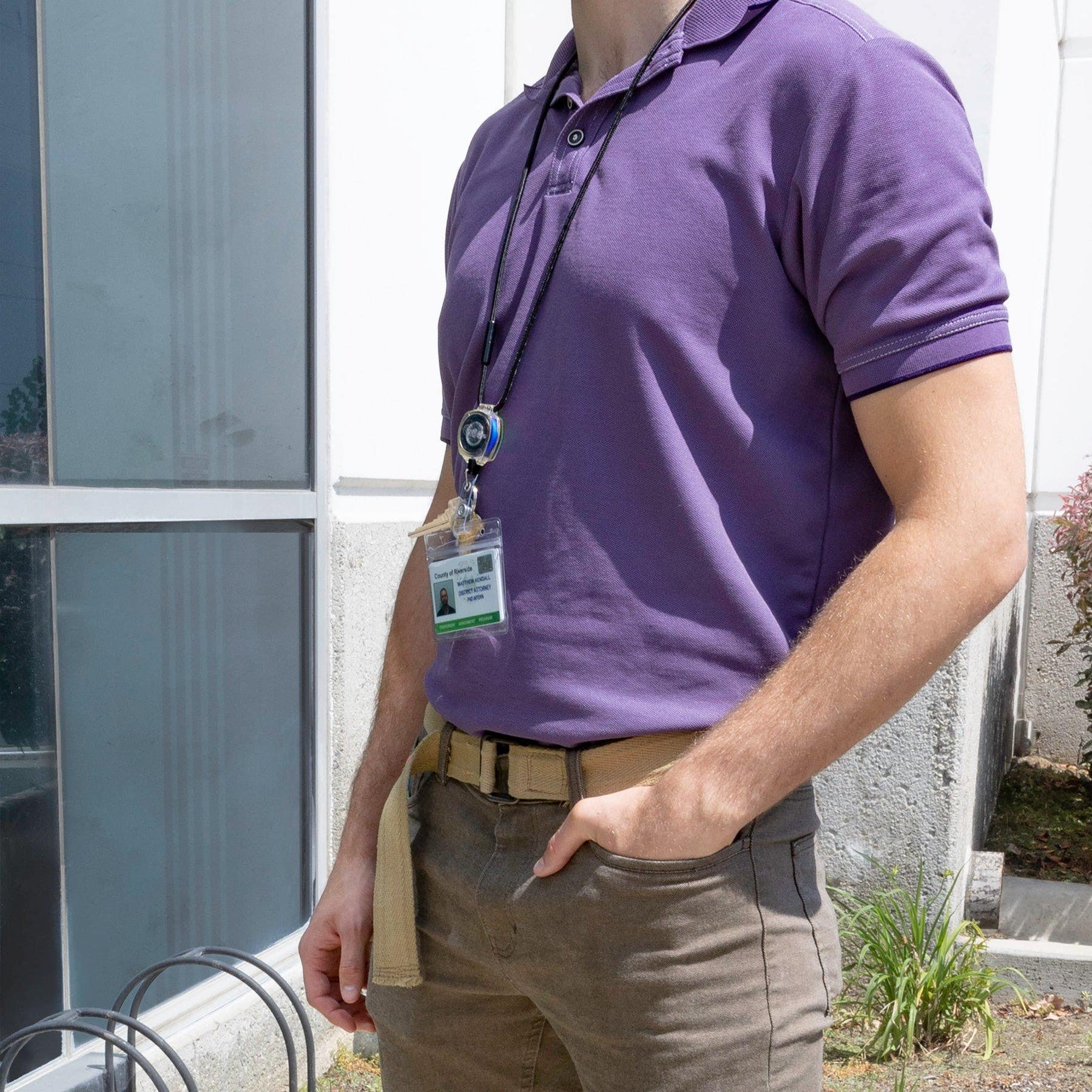 KEY-BAK 0KB2 Healthcare and Office Professionals ID Badge Holder with Lanyard