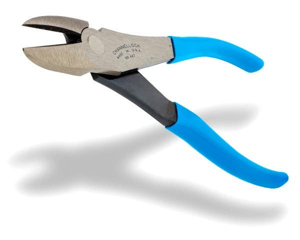 Channellock 447 7-3/4" High Leverage Curved Diagonal Cutting Plier