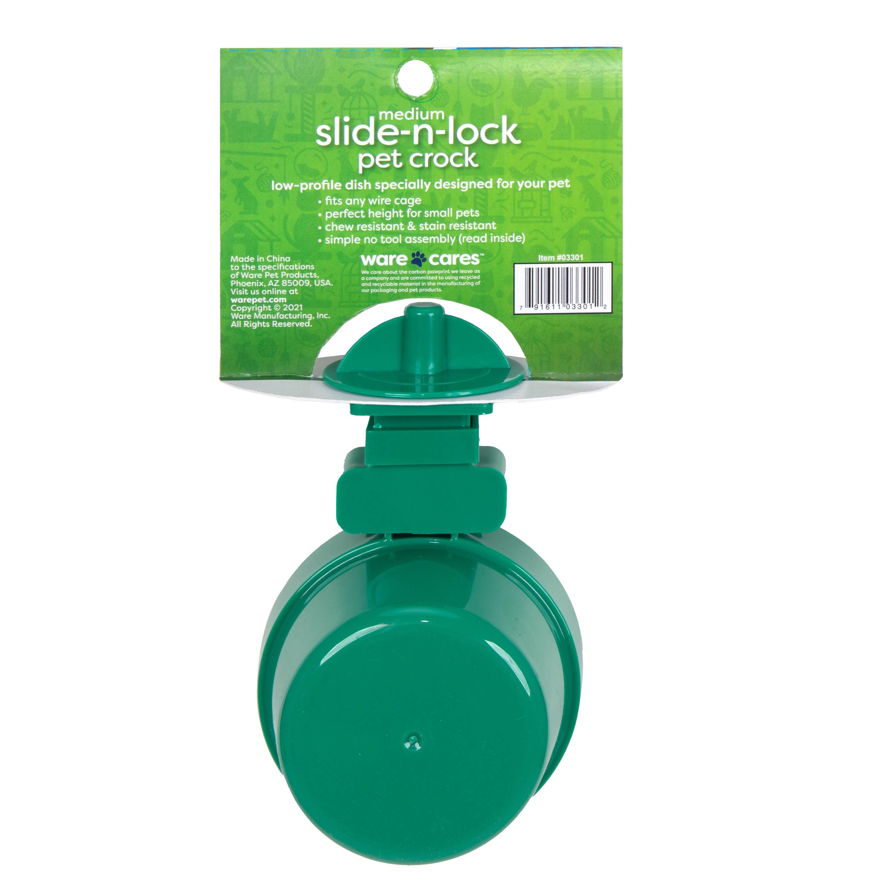 Ware Pet Products 0330 Slide-N-Lock Crock
