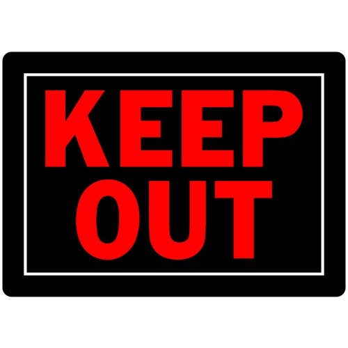 Hillman 840139 Keep Out Sign, (10" X 14")
