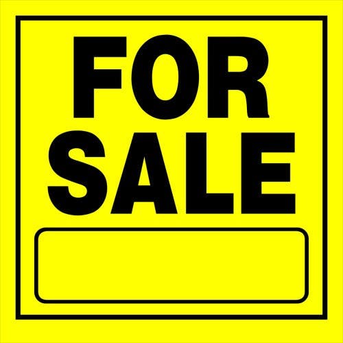 Hillman 840168 Sale Sign Yellow and Black (11" x 11")