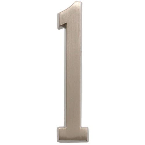Hillman 84328 Distinct Adhesives House Number, Nickel, 4"