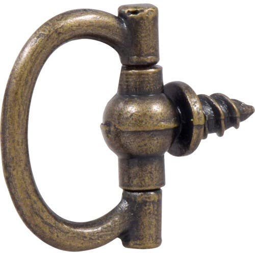 Hillman 1222 Decorative Ring Hangers Antique Brass (2 Pack)