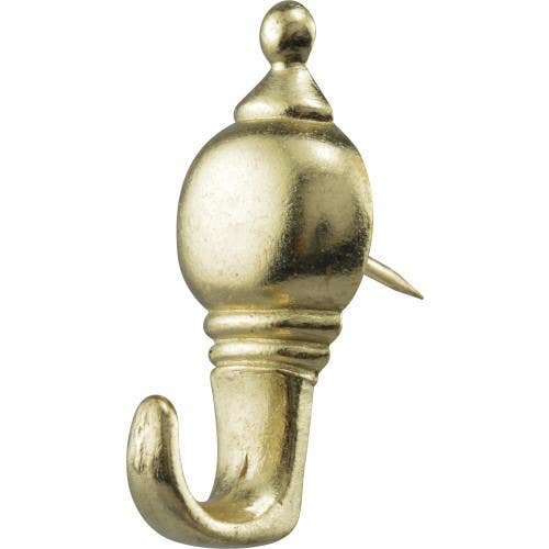 Hillman 122210 Colonial Gilt Decorative Push Pin Hangers, (10LB) 3 Pack
