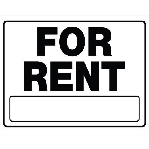 Hillman 840052 Rent Sign With Frame With Holder (20" X 24")