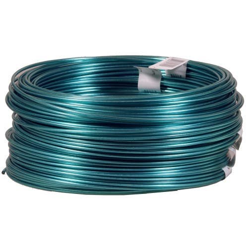 Hillman 123148 Blue Plastic Coated 4-Strand 12 Connected Coils Guy Wire, (19 X 50') 20LB