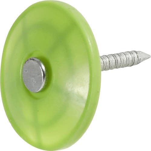 Hillman 461441 Electro Galvanized Plastic Cap Roofing Nails (1-1/4"), 212 Pack