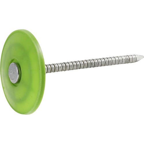 Hillman 461502 Electro Galvanized Plastic Cap Roofing Nails (1-1/2") 2000 Pack