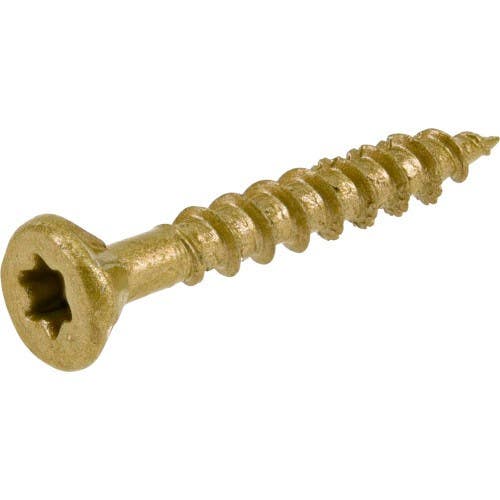 Hillman 48594 Bronze Premium Exterior Wood Screws, (8 X 1-1/4) 1LB