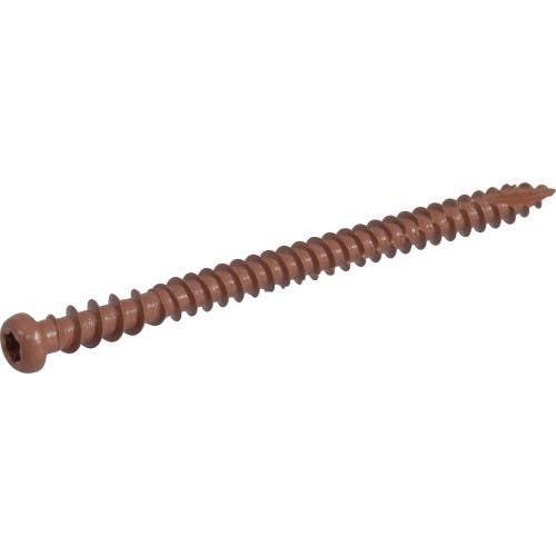 Hillman 48460 Redwood Star Drive Composite Deck Screws, (10 X 3") 1LB
