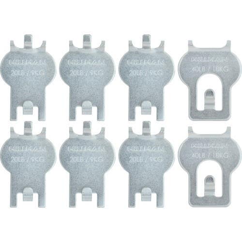 Hillman 515314 High And Mighty Picture Hanger Assortment, (20LB-40LB) 8 Pack