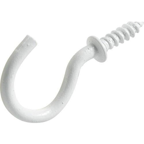 Hillman 122235 Cup Hook White, 7/8", (0.5LB) 10 Pack