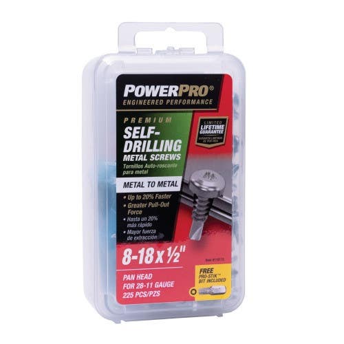 Hillman 116115 Premium Star Drive Pan Sheet Metal Screw, (8-32 X 1/2") 225 Pack