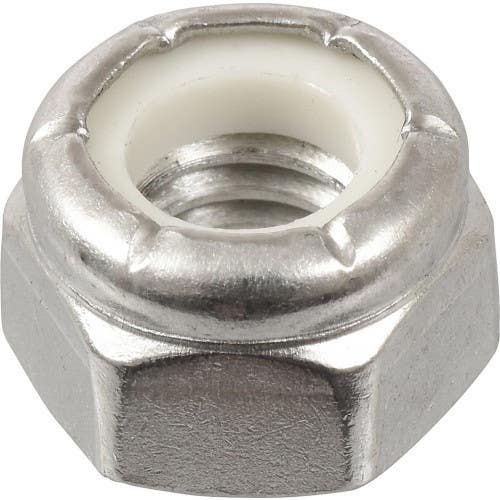 Hillman 82972 18-8 Stainless Steel Nylon Insert USS Coarse Stop Nut, (50 Pack)