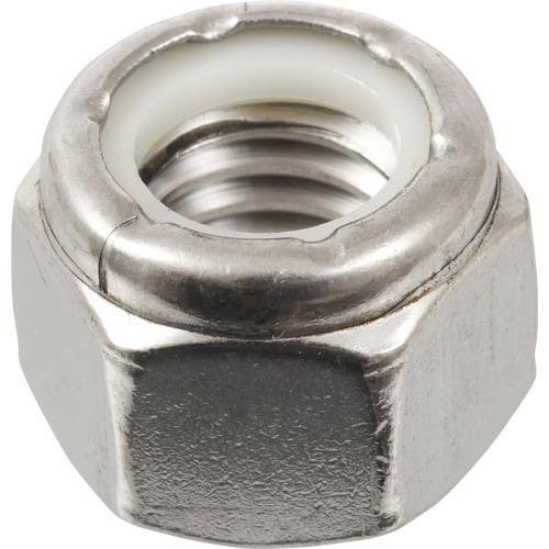 Hillman 829728 18-8 Stainless Steel Nylon Insert USS Coarse Stop Nut, (1/2"-13) 25 Pack