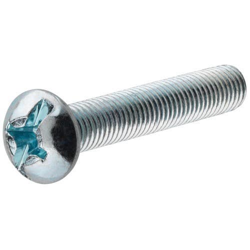 Hillman 7698 Stove Bolt Round Head Combination Drive With Nut, (10-24 X 2") 5 Pack
