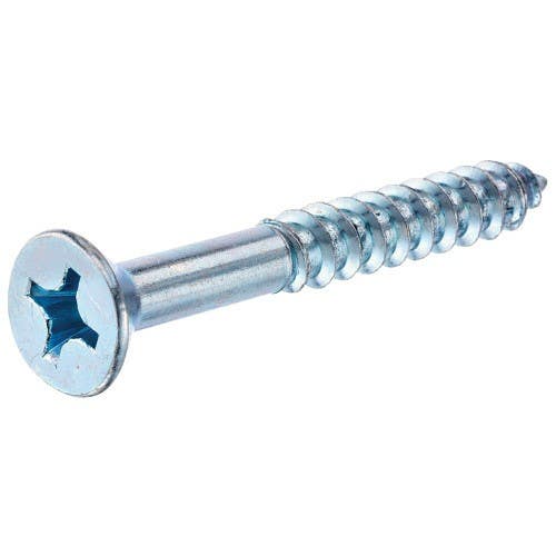 Hillman 578 Zinc Flat Head Phillips Wood Screw, (8) 20 Pack