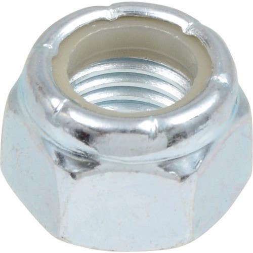 Hillman 1801 Zinc-Plated Nylon Insert Stop Nut USS Coarse, 100 Pack