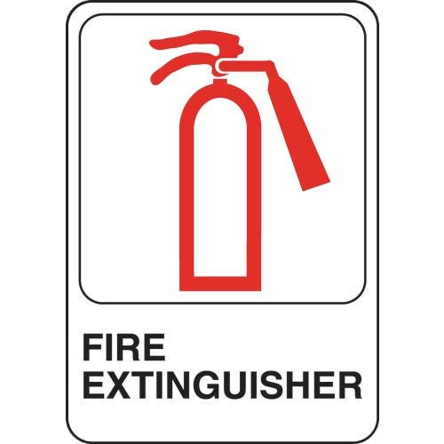 Hillman 847114 Fire Extinguisher Sign (5" X 7")