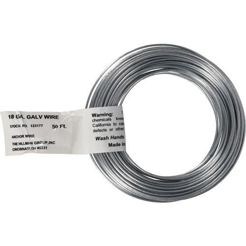 Hillman 123177 Mechanics and Stove Top Wire Galvanized (18 X 50') 25LB