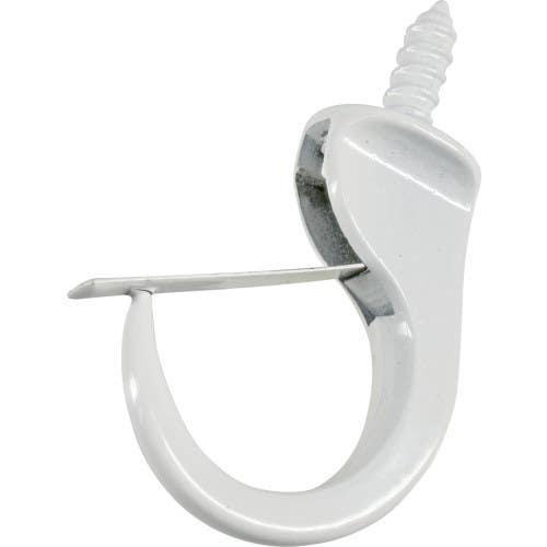 Hillman 122244 Safety Cup Hooks White (1-1/4") 1LB, 3 Pack