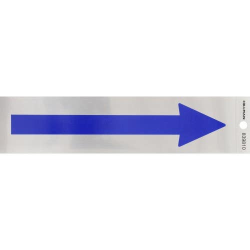 Hillman 839810 Adhesive Blue Arrow Sign (2" X 8")