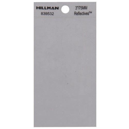 Hillman 839532 Thin Adhesive Blank Black and Silver (3")