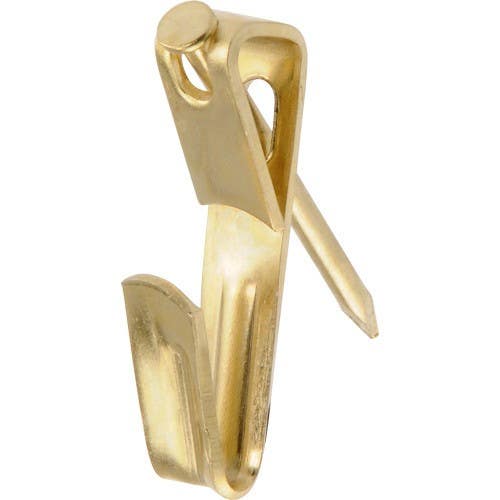 Hillman 42083 Conventional Picture Hangers Brass (20LB) 50 Pack