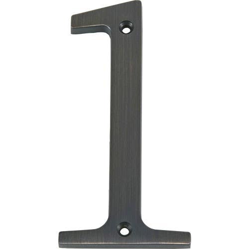 Hillman 84324 Distinctions Flush Mount House Number Bronze (4")