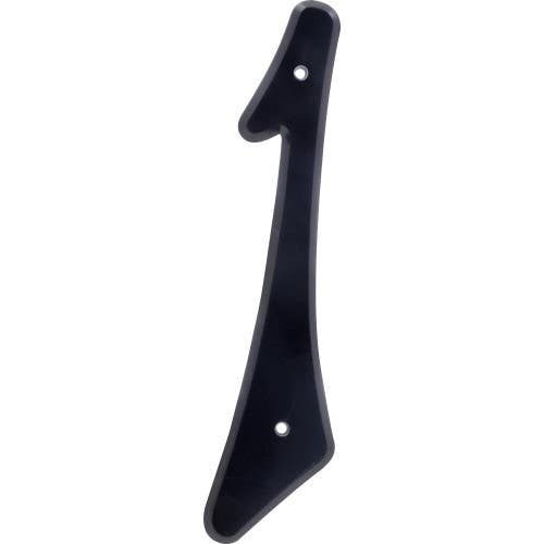 Hillman 8397 Nail-On Plastic House Number Black (4")