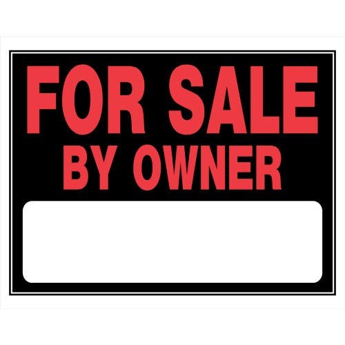 Hillman 840030 For Sale by Owner Sign (15" X 22")