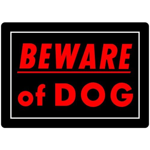 Hillman 840143 Beware of Dog Sign (10" X 14")