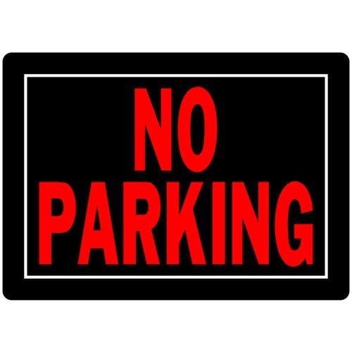 Hillman 840145 No Parking Sign (10" X 14")
