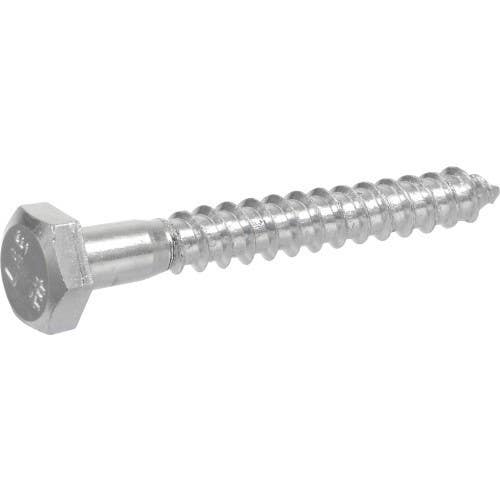 Hillman 2300 Zinc Hex Lag Screw (100 Pack)
