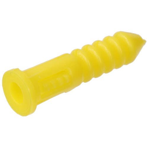 Hillman 370326 Yellow Ribbed Plastic Anchors (4-6-8 X 7/8") 100 Pack
