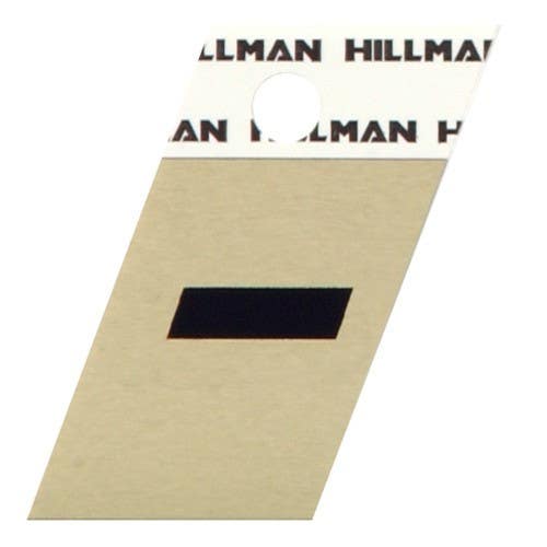 Hillman 840548 Adhesive Angle-Cut Hyphen Black and Gold (1-1/2")