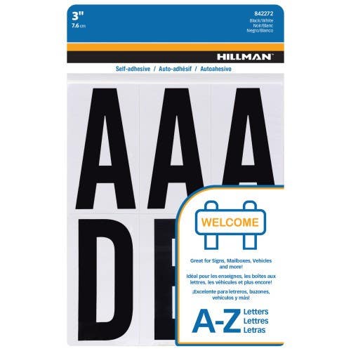 Hillman 8422 Adhesive Letter Pack